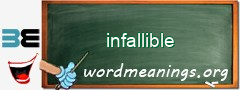 WordMeaning blackboard for infallible